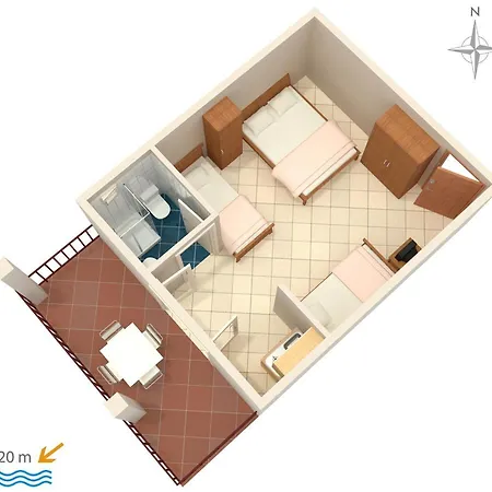 With A Parking Space Gradac, Makarska - 2784 Apartment *